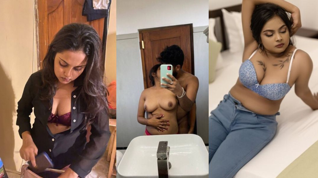 Beautiful Sri Lankan Girl Giving Blowjob Fucking in Missionary Doggy