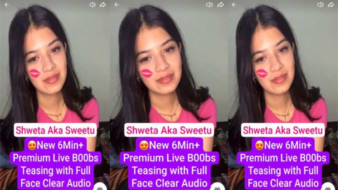 Shweta Aka Sweetu Fashion Influencer Boobs Teasing Premium Live