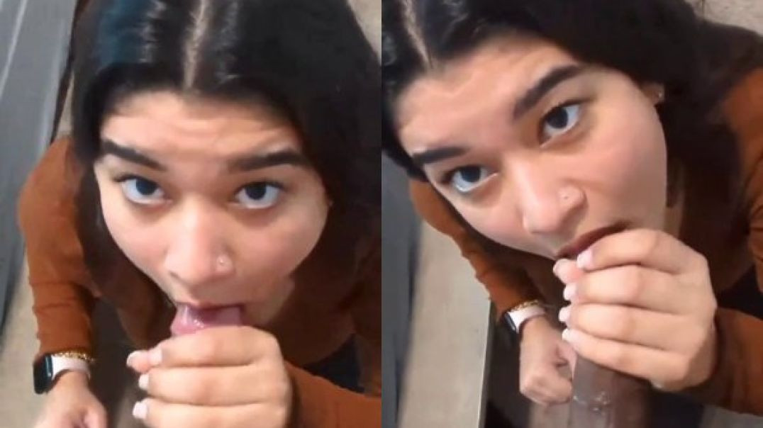 Cute Nepali Girlfriend Giving Handjob & Blowjob